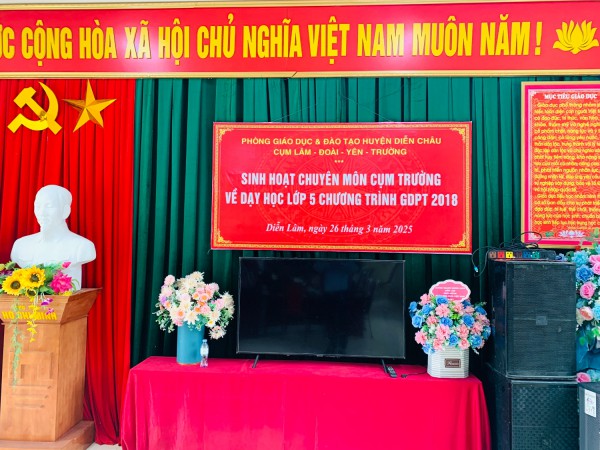 SINH HOẠT CHUYÊN MÔN CỤM TRƯỜNG- HIỆU ỨNG TÍCH CỰC